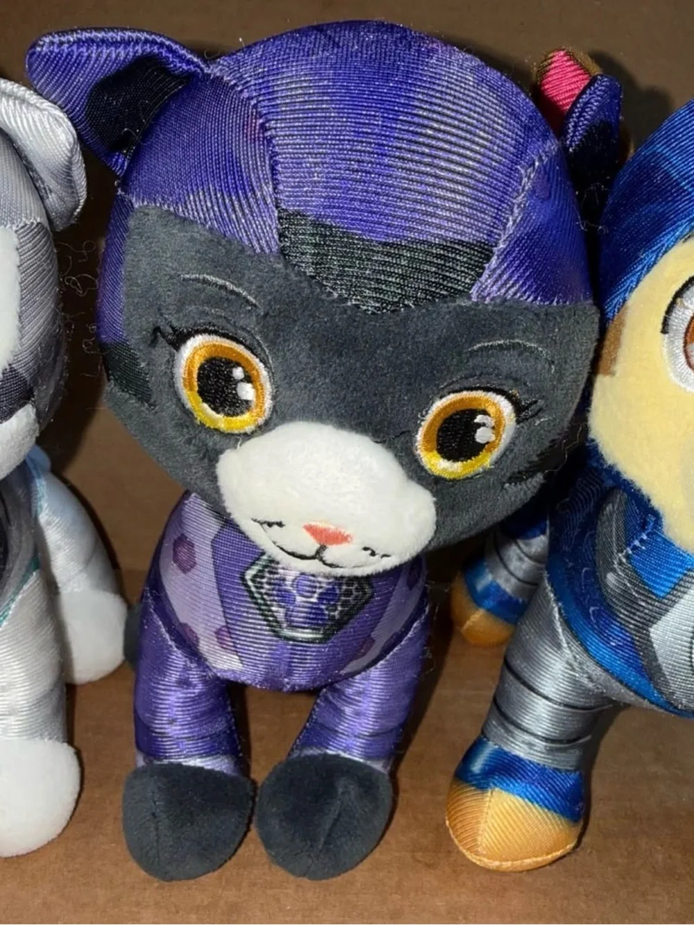 Paw Patrol plush  lot if 3. 2 cats 1 dog. 8” tall C7
